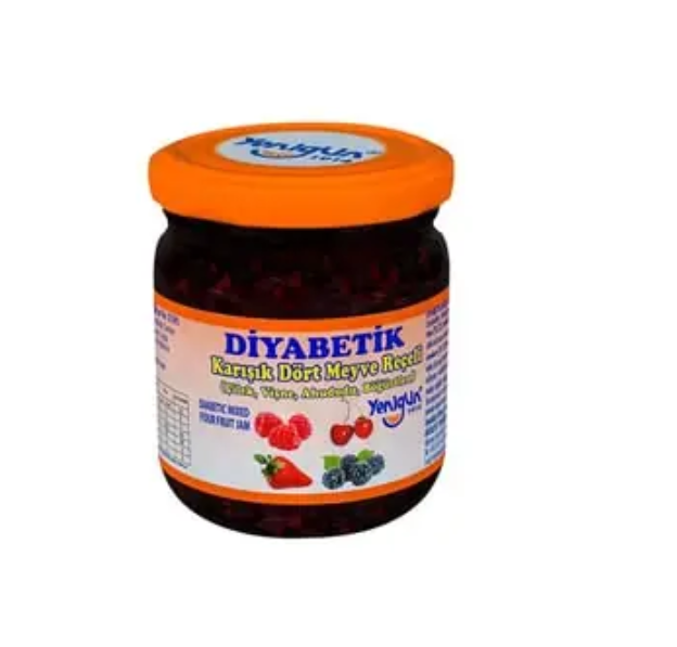 Diyabetik Karışık Dört Meyveli Reçel 230 gr